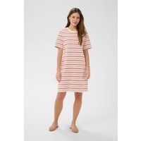 Gestreiftes Kurzarm-T-Shirt-Kleid