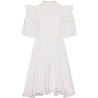 Romantisches Baumwoll-Minikleid mit Rüschen
