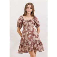Mini-Kleid mit abstraktem Print