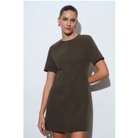 Minimalistisches Kurzarm-Shift-Minikleid