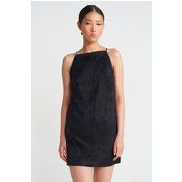 Minimalistisches Minikleid mit eckigem Ausschnitt