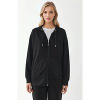 Relaxter Kapuzenpullover mit Tunnelzug