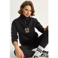 Sweatshirt mit Tennis-Wappen-Stickerei