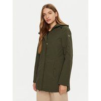 Mittellanger Kapuzenparka aus Funktionsmaterial
