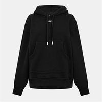 Gestrickter Känguru-Hoodie mit Stempel-Logo