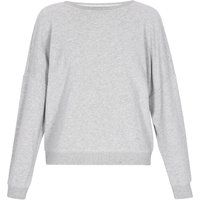 Lockerer Sweatshirt mit U-Boot-Ausschnitt