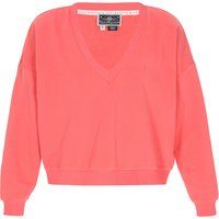 Lässiges Sweatshirt mit V-Ausschnitt