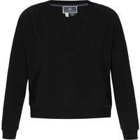 Lockeres V-Ausschnitt Sweatshirt