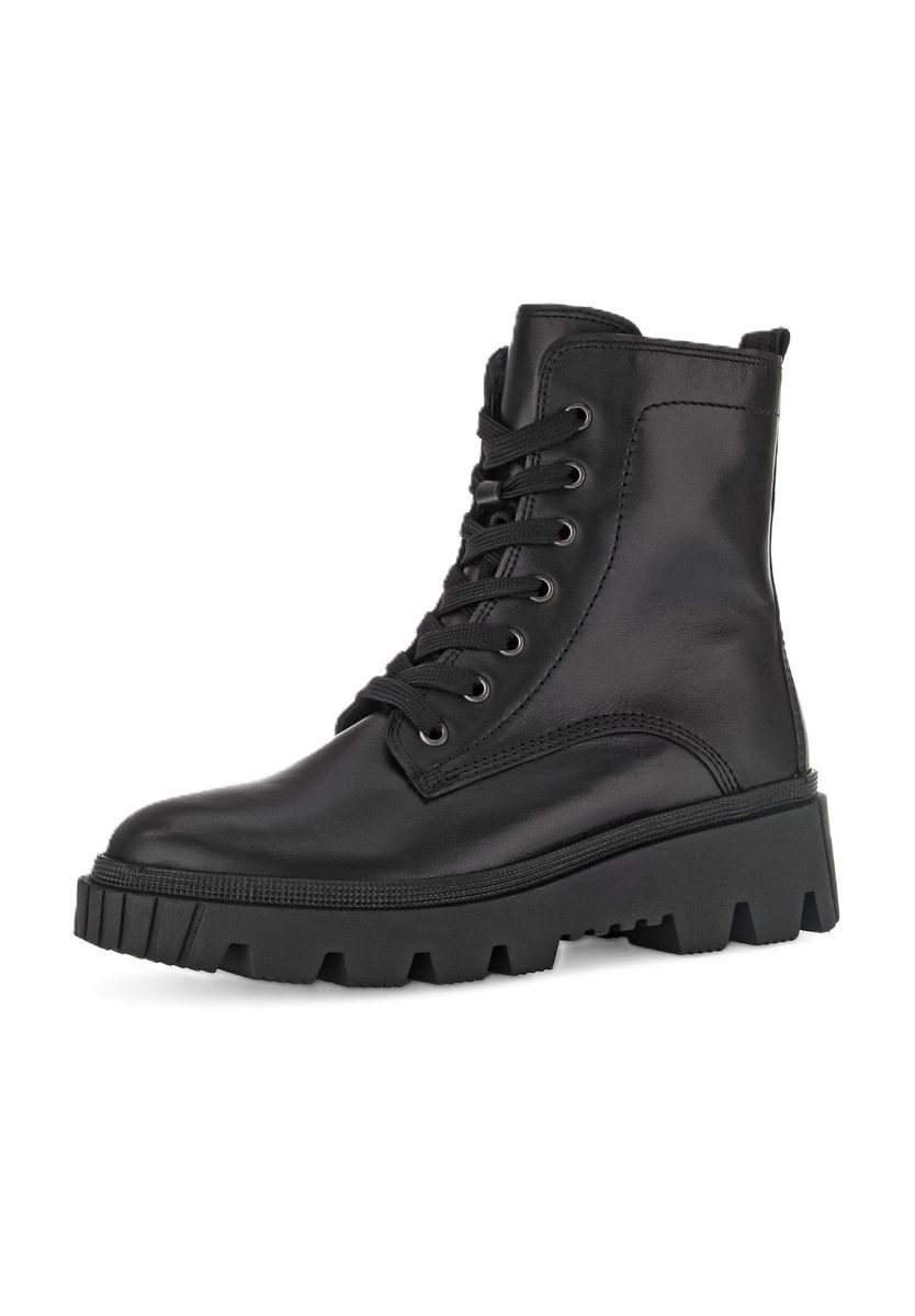 Schnürboots aus Leder mit Profilsohle