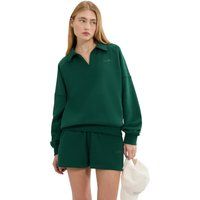 Lässiges Sweatshirt mit Polokragen