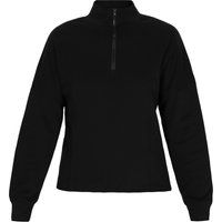 Minimalistisches Sweatshirt mit halbem Reißverschluss