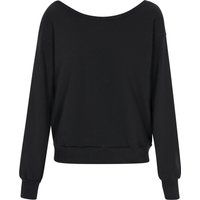 Lockeres Sweatshirt mit U-Boot-Ausschnitt