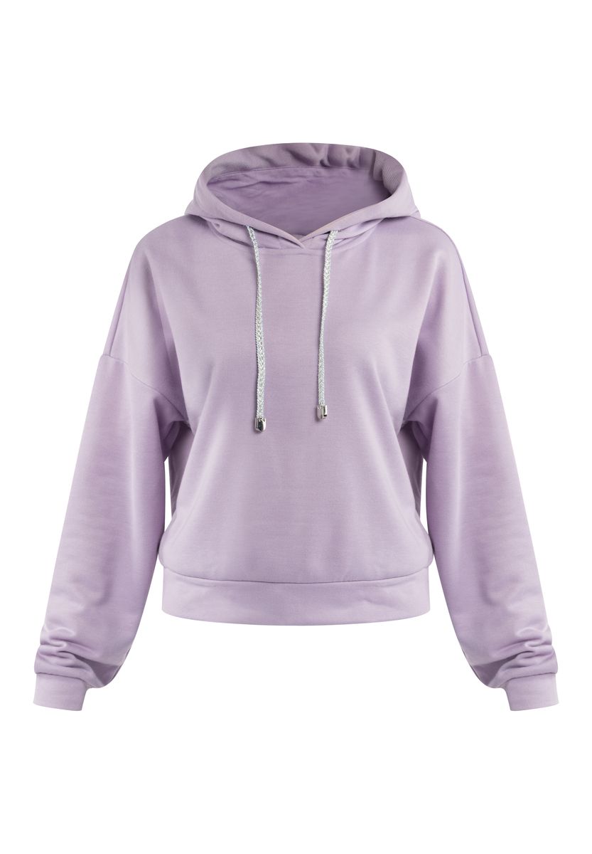 Relaxter Hoodie mit glitzernden Kordeln