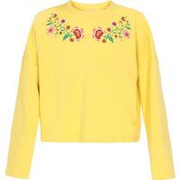 Besticktes Boho-Sweatshirt mit Blumen