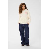 Kapuzenpullover mit Herzen und Rückengrafik