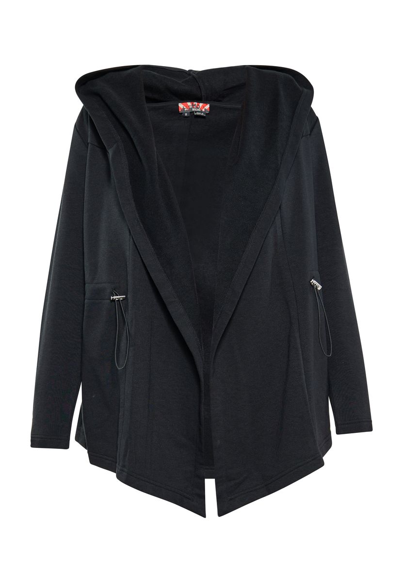 Oversized Kapuzen-Cardigan mit offener Front