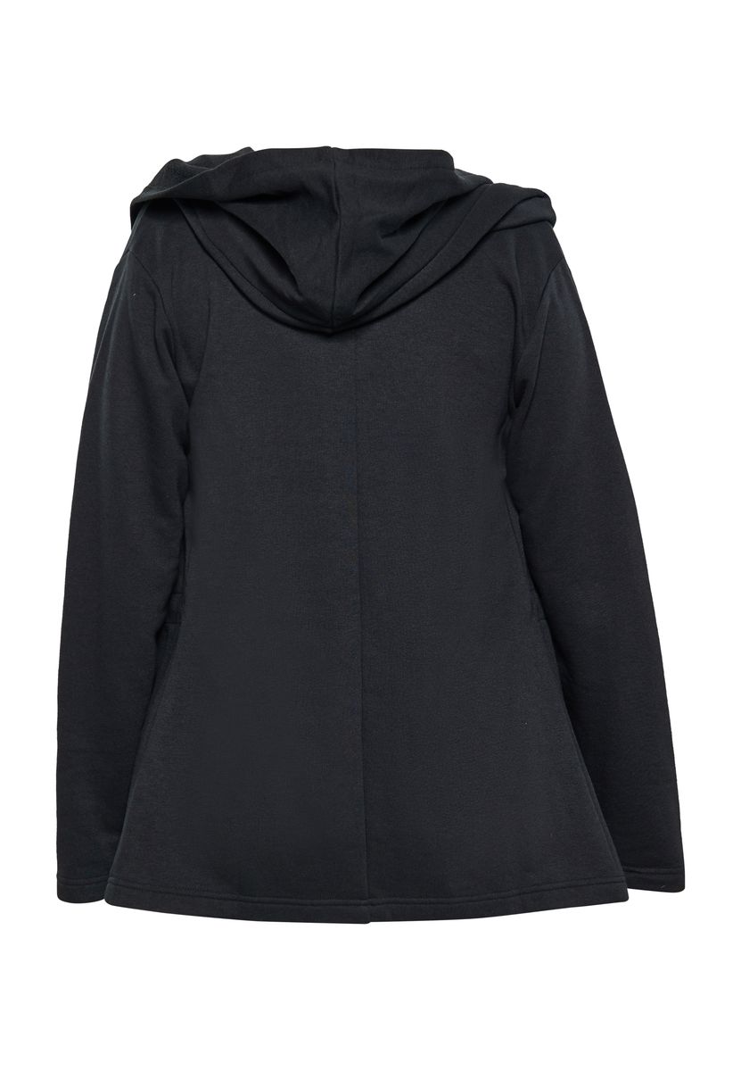 Oversized Kapuzen-Cardigan mit offener Front