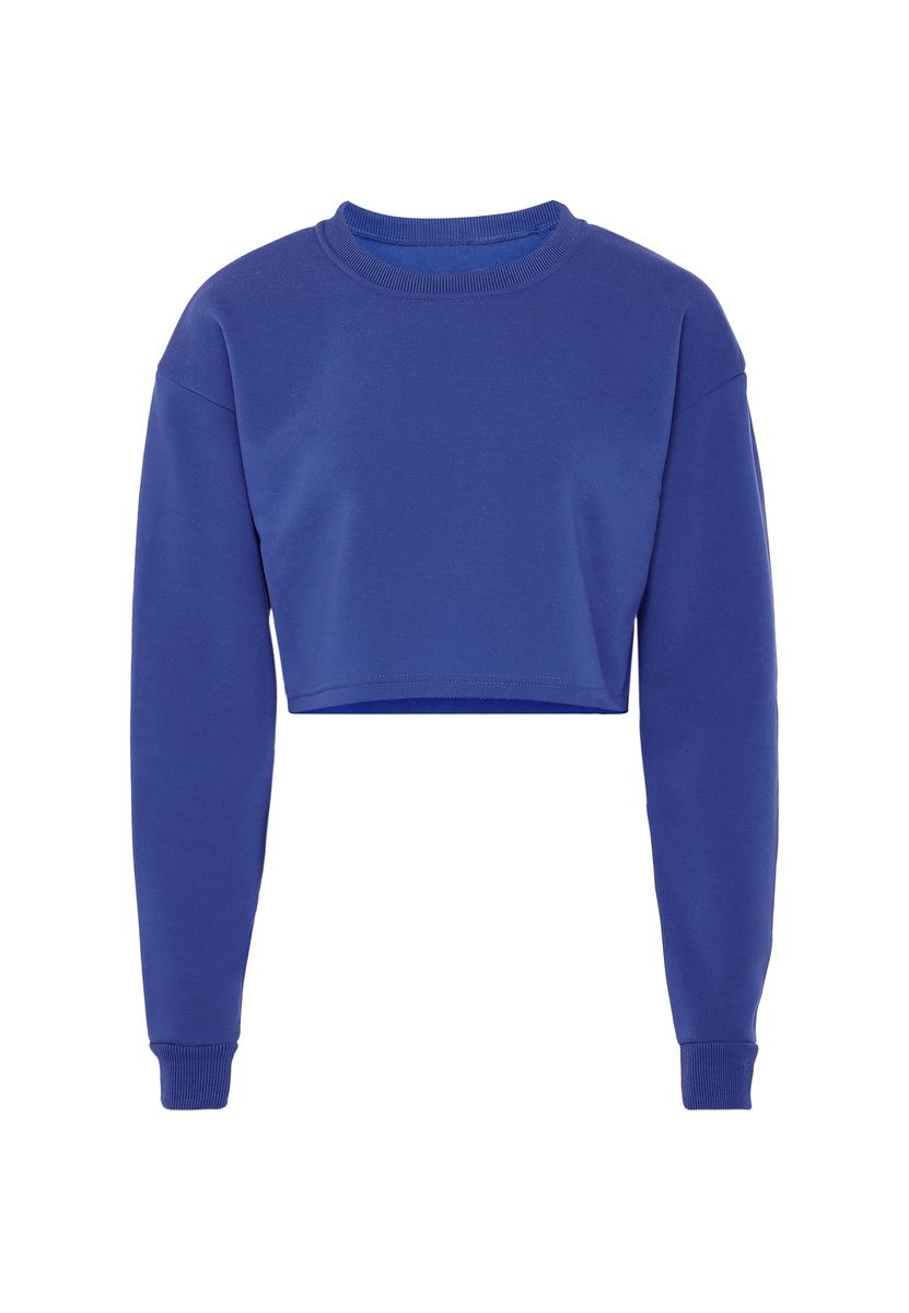 Locker geschnittenes kurzes Sweatshirt