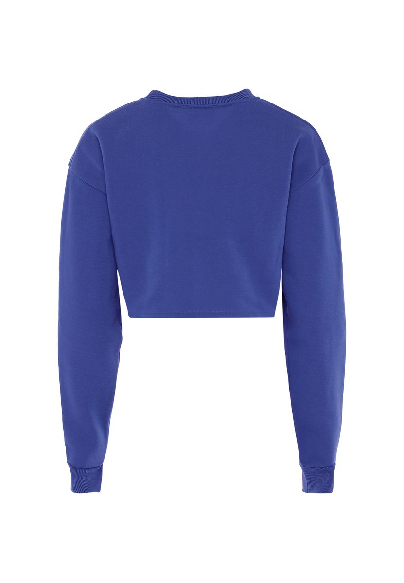 Locker geschnittenes kurzes Sweatshirt