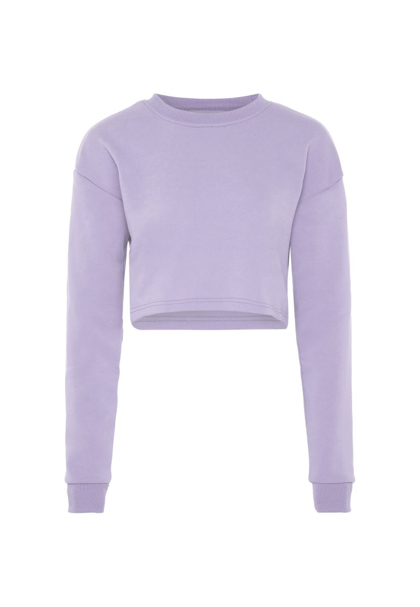 Bauchfreier Pullover mit weiter Passform