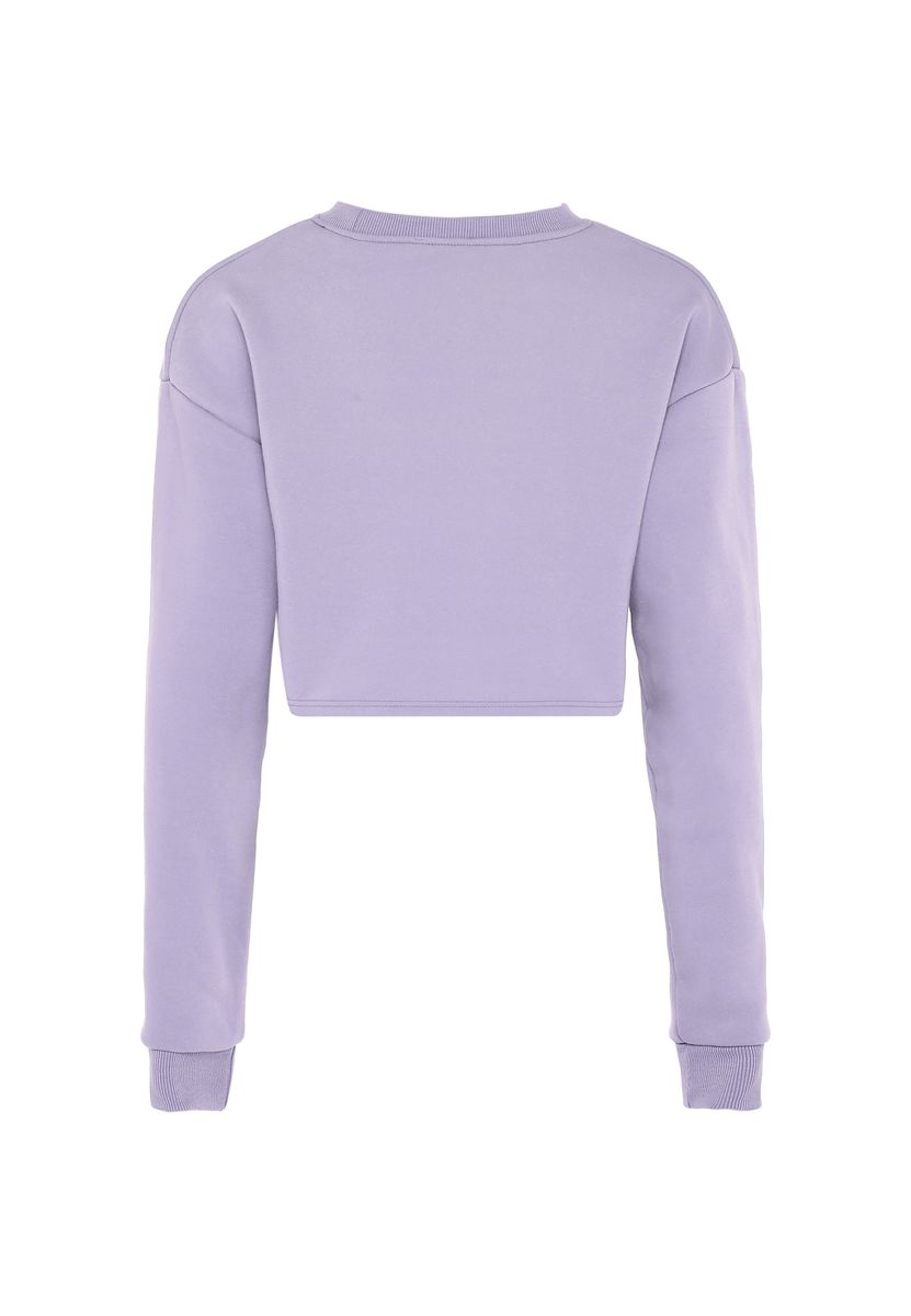 Bauchfreier Pullover mit weiter Passform