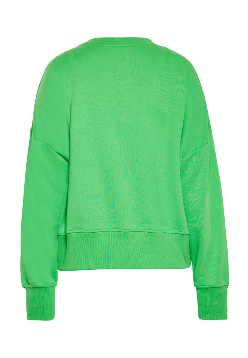Übergroßes Sweatshirt mit Spruch-Print