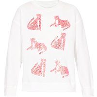 Sweatshirt mit funkelndem Tiger-Paillettenmotiv
