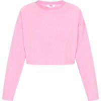 Kurzes Sweatshirt mit Rundhalsausschnitt