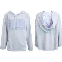 Übergroßer Kapuzenpullover mit Logo-Stickerei
