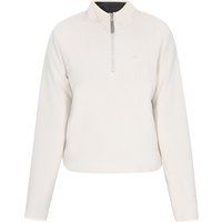 Fleece-Sweatshirt mit Half-Zip und Stehkragen