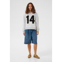 Sweatshirt mit Struktur-Grafik und lockerem Schnitt