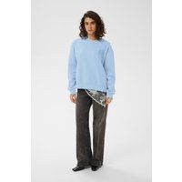 Lockeres Sweatshirt mit Rosen-Grafik