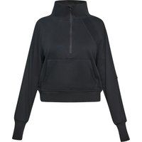Locker geschnittenes Halbreißverschluss-Sweatshirt