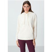 Oversized Plüsch-Kapuzenpullover