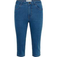 Klassische schmal geschnittene Denim-Caprihose