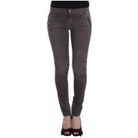 Schmal geschnittene Jeans mit Einsätzen