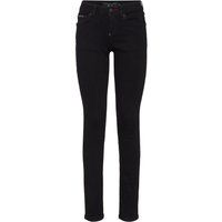 Schlanke Slim-Fit Schwarze Denim