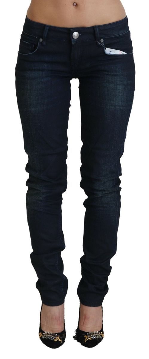 Schmal geschnittene Low-Rise Skinny Jeans