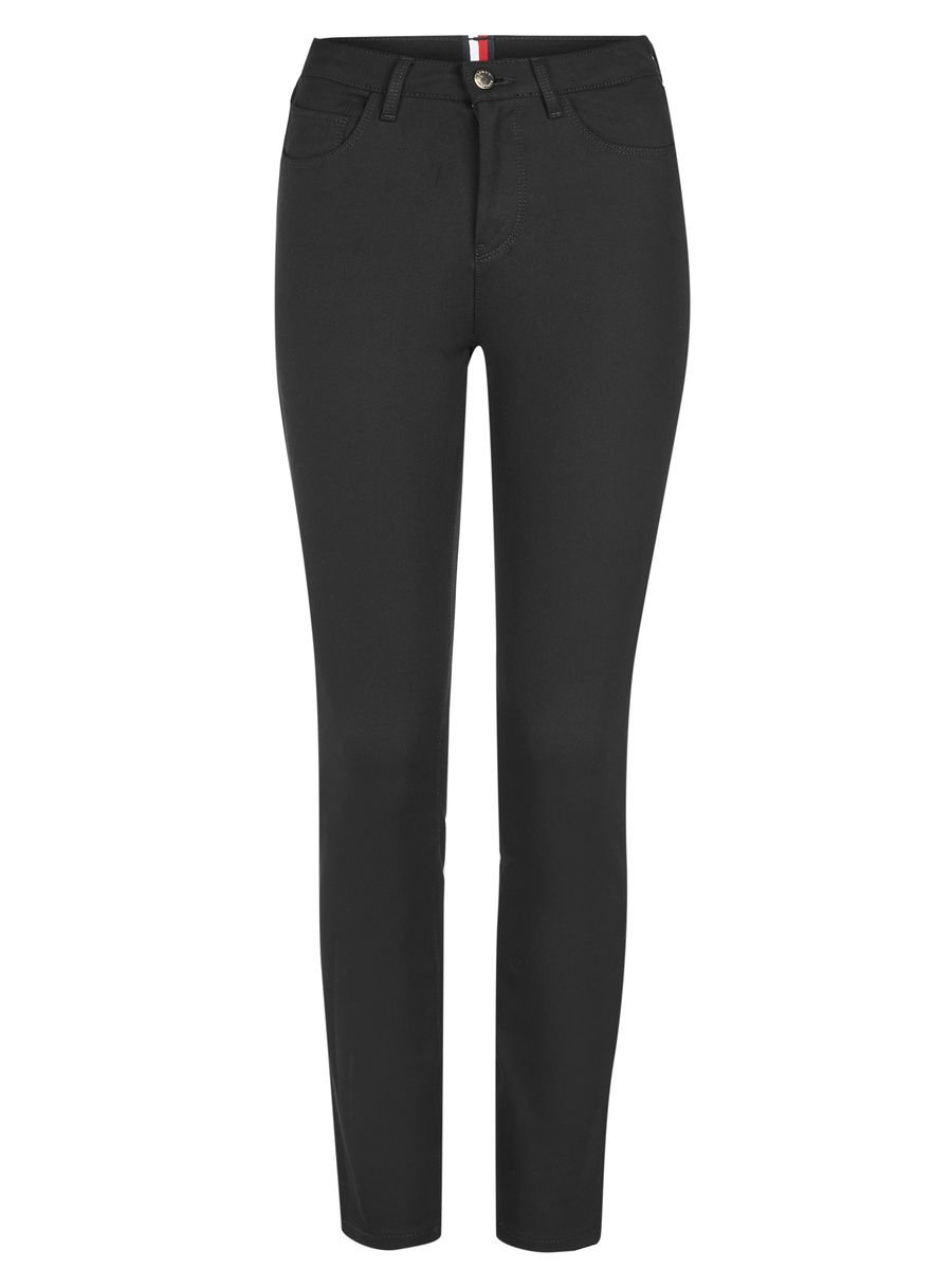 Schmal geschnittene Stretch-Baumwollhose
