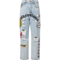 Marvelous Jeans mit Strass und Patches