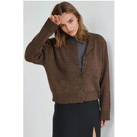 Kurzer Strickcardigan mit Taschen