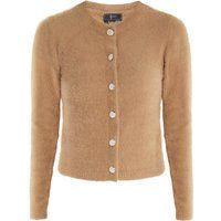 Flauschige Strickjacke mit Knöpfen