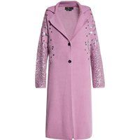 Langer Strick-Cardigan mit Pailletten