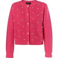 Perlenbestickte Strickjacke in Waffeloptik