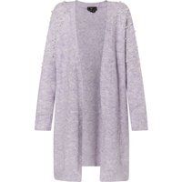 Long-Strickjacke mit Perlenbesatz