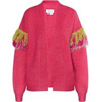 Strickjacke mit Boho-Fransenärmeln