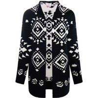 Weicher Cardigan mit Ethno-Muster