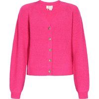 Grobstrick-Cardigan mit Rippenmuster