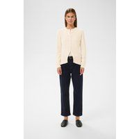 Feinstrick-Cardigan mit Rundhalsausschnitt