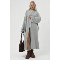 Lässiger Maxi-Cardigan mit Schalkragen